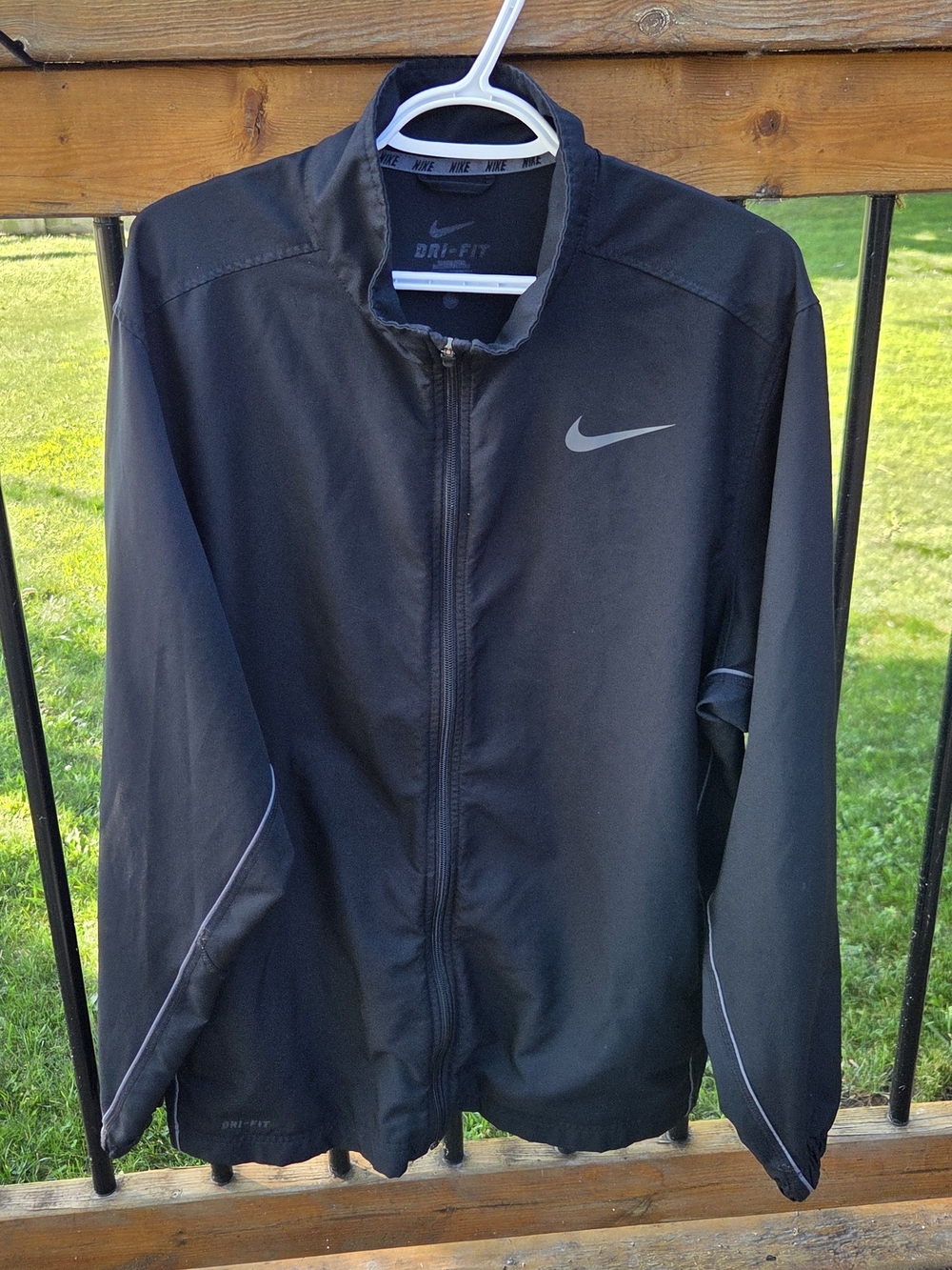 Nike Men’s Black Dri-FIT Full-Zip Jacket Mens XL